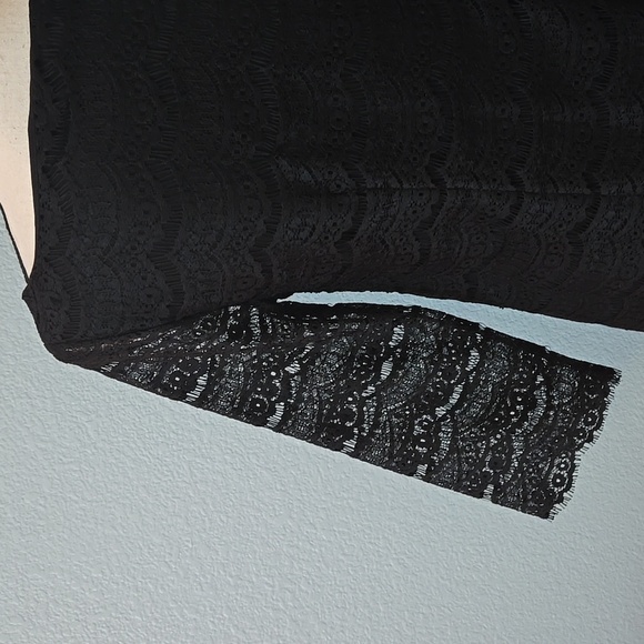 WHBM Scalloped Victorian Lace 3/4 Sleeve Midi Dress Lined Size Small - Picture 10 of 15